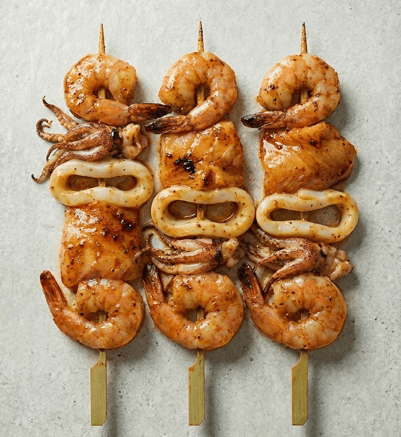 Seafood Mix Skewers